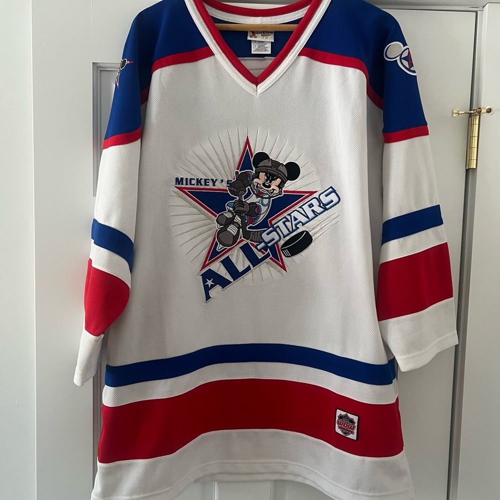 Disney World Mickey Mouse Jersey - Red, Blue, White